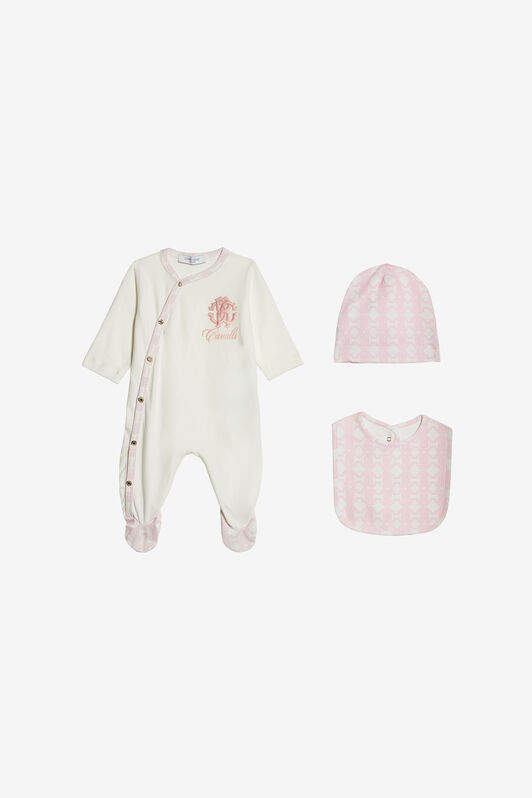 JU Long-sleeve babygrow set JU Long-sleeve babygrow set Pink QJT889-JV025