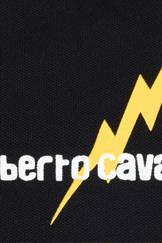 RC Poloshirt Mit Print Und Logo Schwarz POT64D-KB001