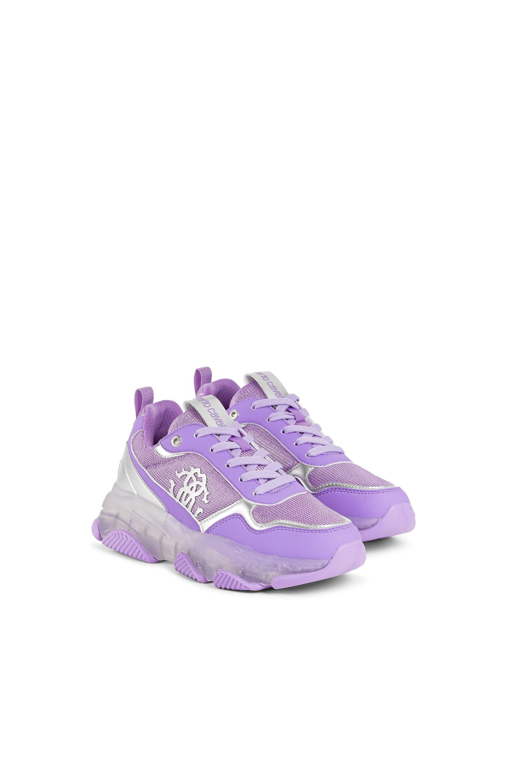 Purple chunky sneakers clearance