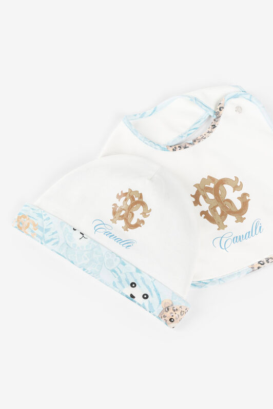 JU RC Monogram Cotton Babygrow Set Light blue RJT808-JD001