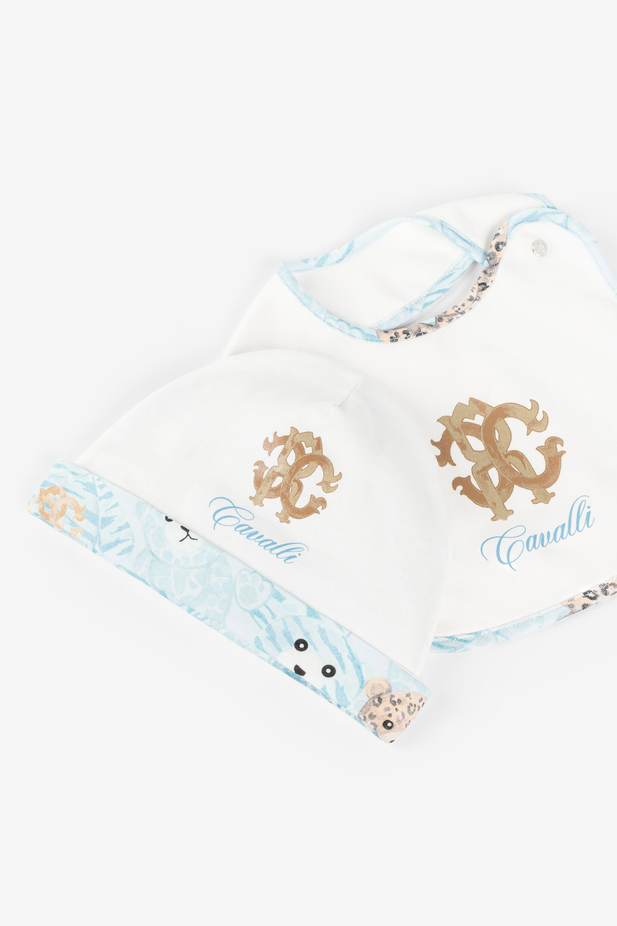 JU RC Monogram Cotton Babygrow Set Light blue RJT808-JD001
