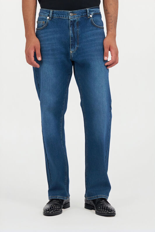 RC Blue Denim Jeans With Monogram RC DARK BLUE QOJ250-DLO02