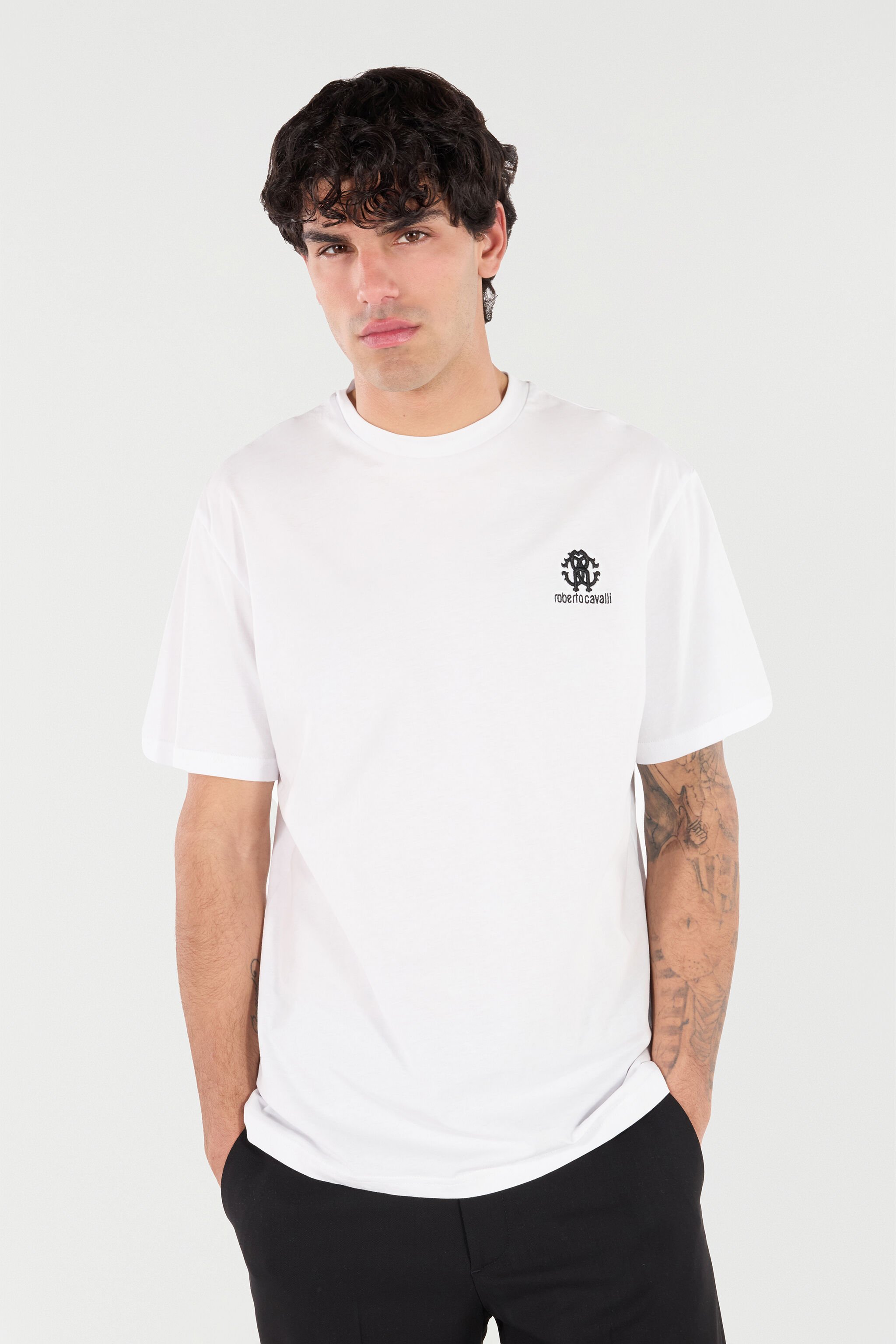 RC T-Shirt With RC Monogram And Logo Embroidery White POT60A-JD060