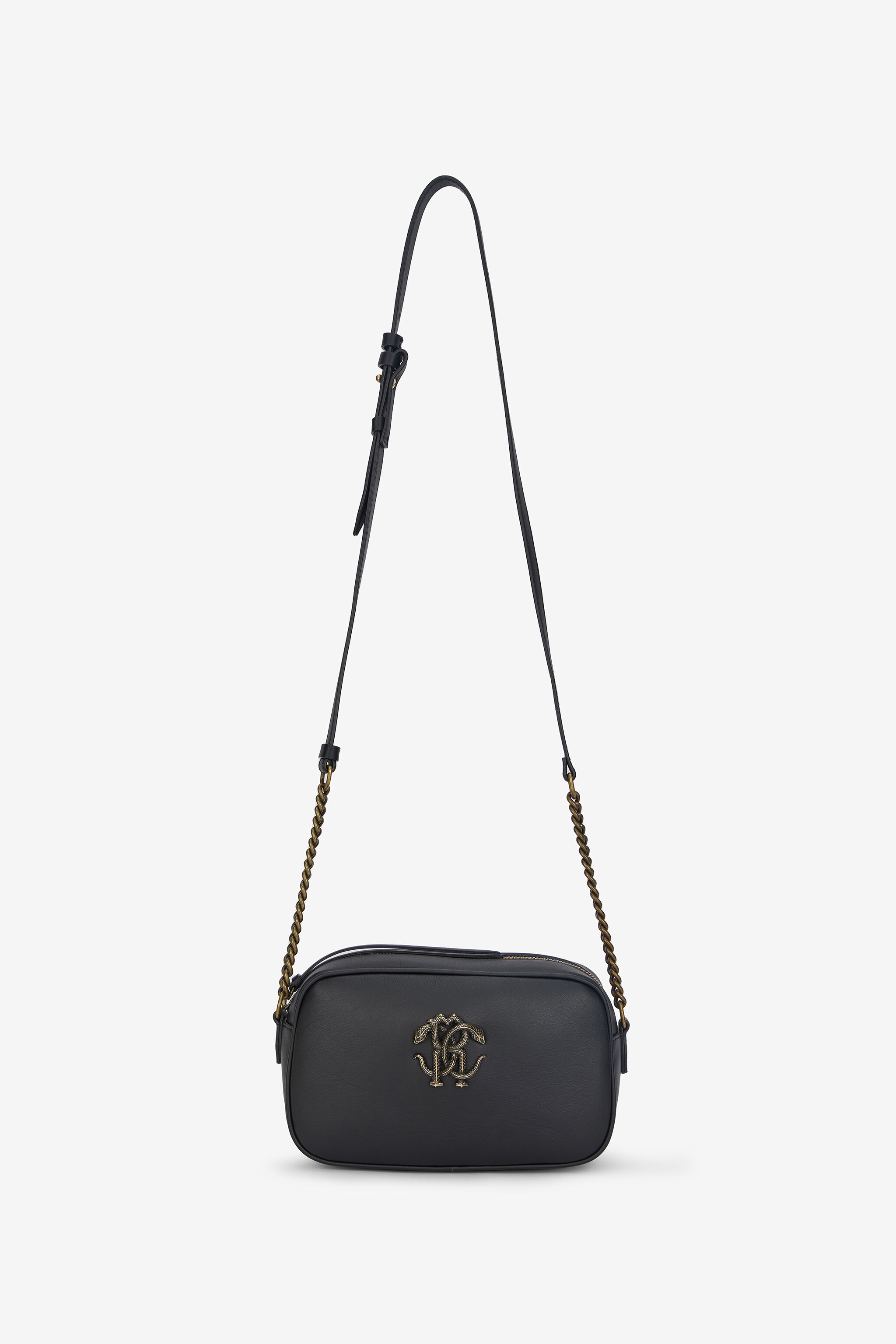 RC Camera Bag With Mirror Snake Monogram Black POB00B-PZ796