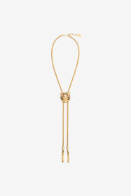 ${brand} Necklace With Nappa Pendants And Tiger Head ${colorDescription} ${masterID}