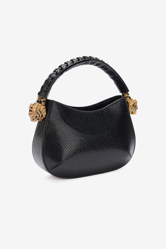 RC Roar Bag Hobo Stampa Serpente Nero TWB002-PZV98