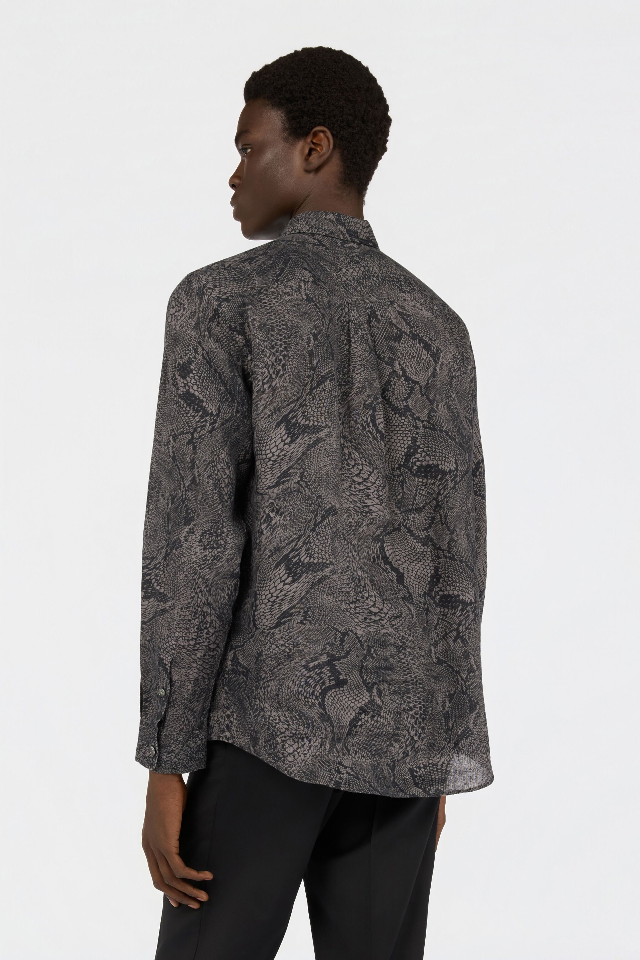 RC Python Print Shirt BLACK SOT70I-LG001