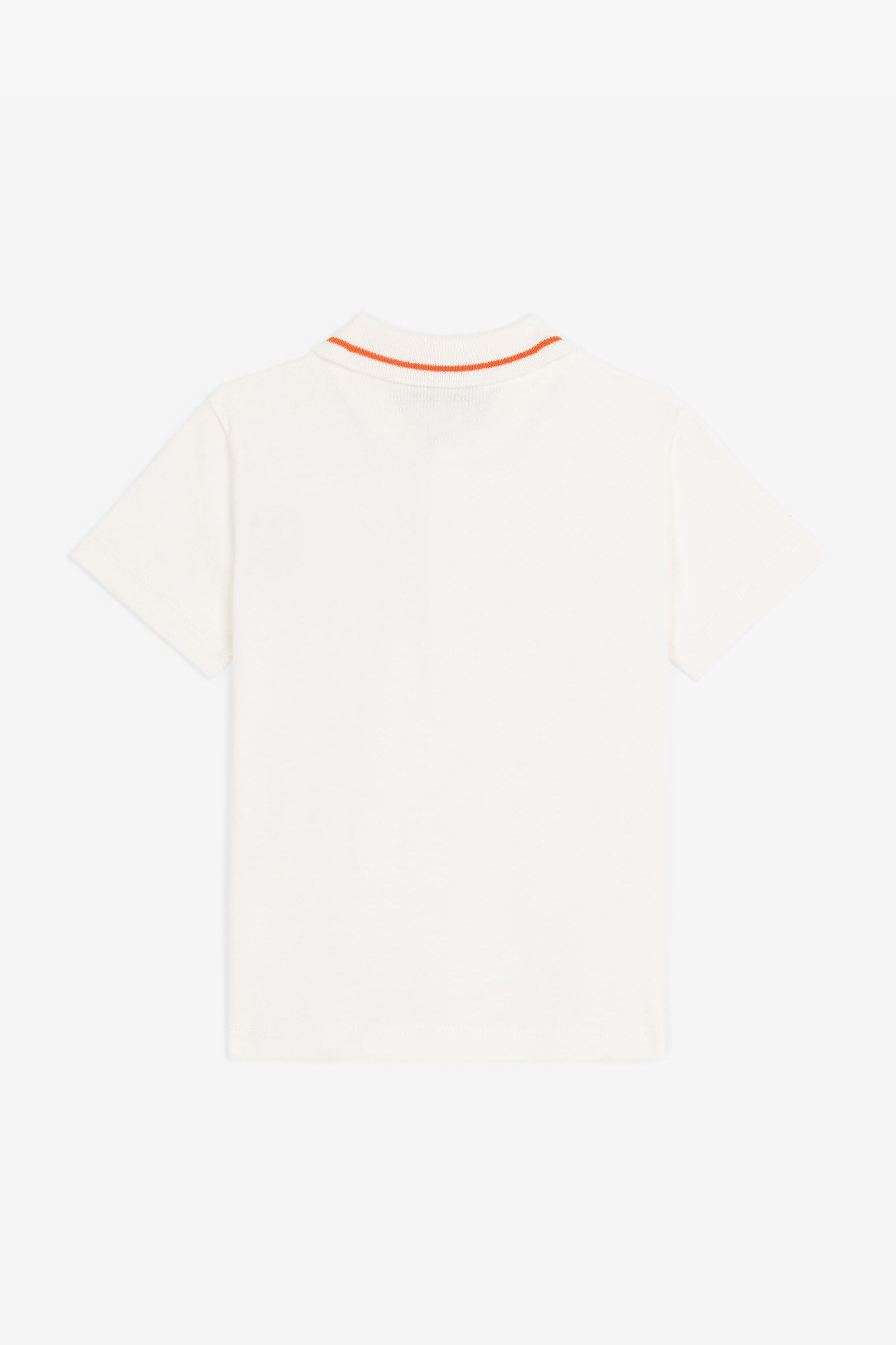 JU RC Monogram Cotton Polo Shirt White RJT60F-JD001