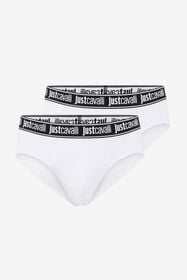 ${brand} Weiße Baumwoll-Slips Mit Logo-Bund ${colorDescription} ${masterID}