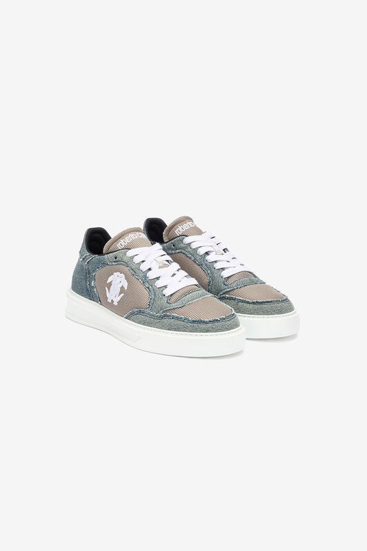 RC Denim And Mesh Sneakers Gray URS076-DL001