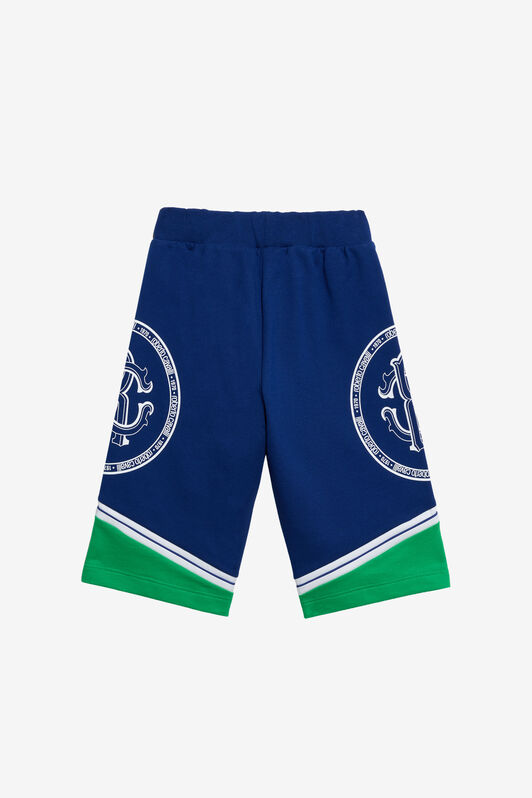 JU Black Cotton Kids Trousers BLUE/GREEN TJT20W-CF050
