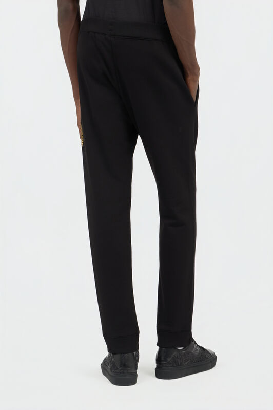 JC Black Cotton Trousers BLACK/GOLD Q61190-Q0093