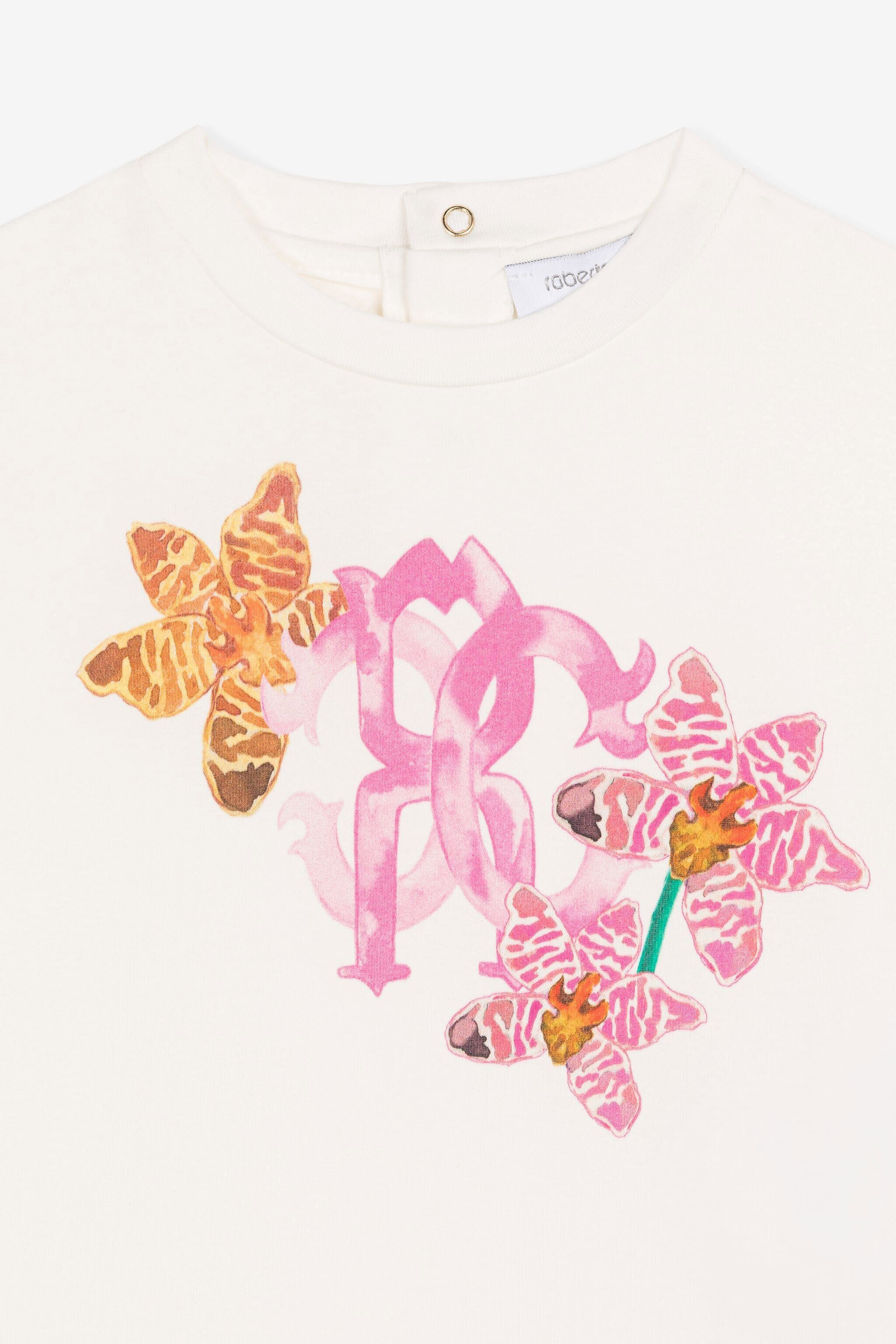 JU Camiseta con monograma estampado Blanco QJT652-JV025