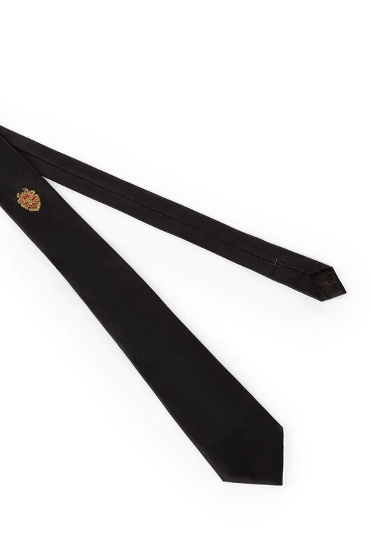 RC RC Monogram Crest-Embellished Tie Black FNLIA9-IIBH8