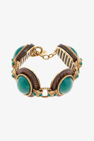 ${brand} Malachite-Effect Link Bracelet ${colorDescription} ${masterID}