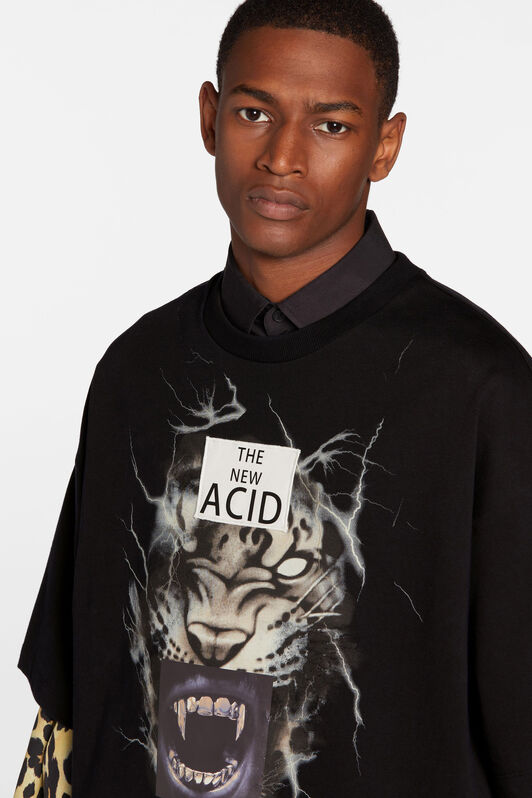 RC T-shirt BLACK NNT62D-JD070