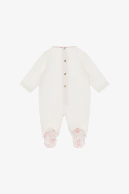 JU RC Monogram-Embroidery Babygrow Set Pink TJT803-JD001