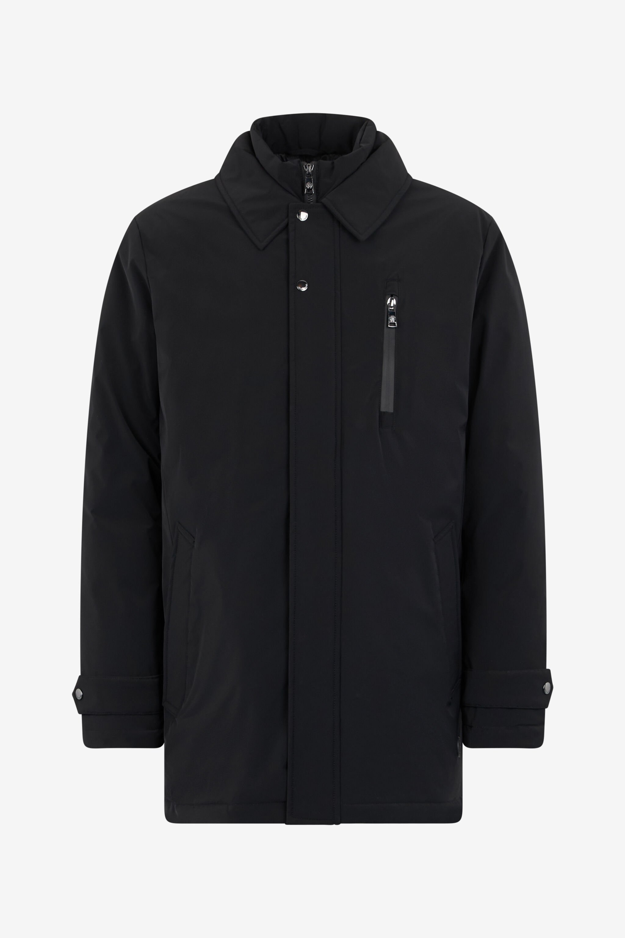 RC Chaqueta Acolchada Con Doble Cuello Negro OOT40D-SBO04