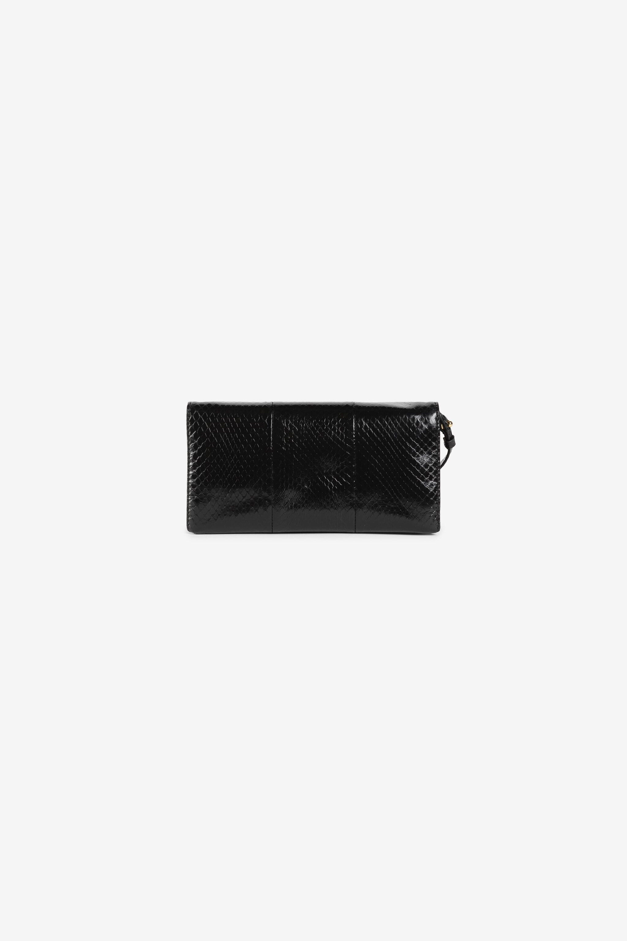 RC Crystal-Embellished Panther Head Clutch Bag BLACK OQB023-PA001