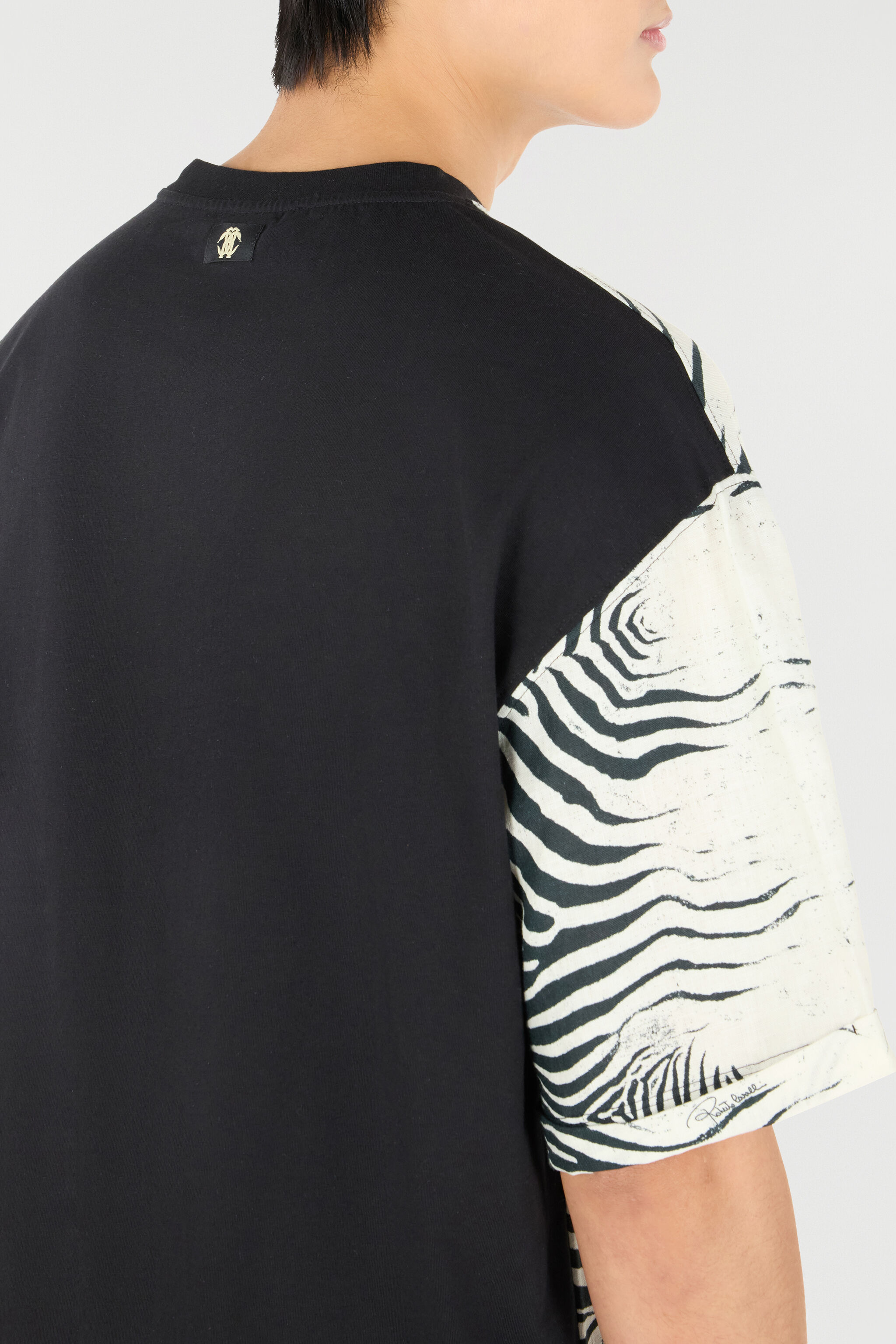 RC Zebra-Print T-Shirt Black/White URT62M-3HN49