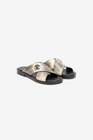 ${brand} Sandalias Palas Estampado Cobra Y Monograma Mirror Snake ${colorDescription} ${masterID}