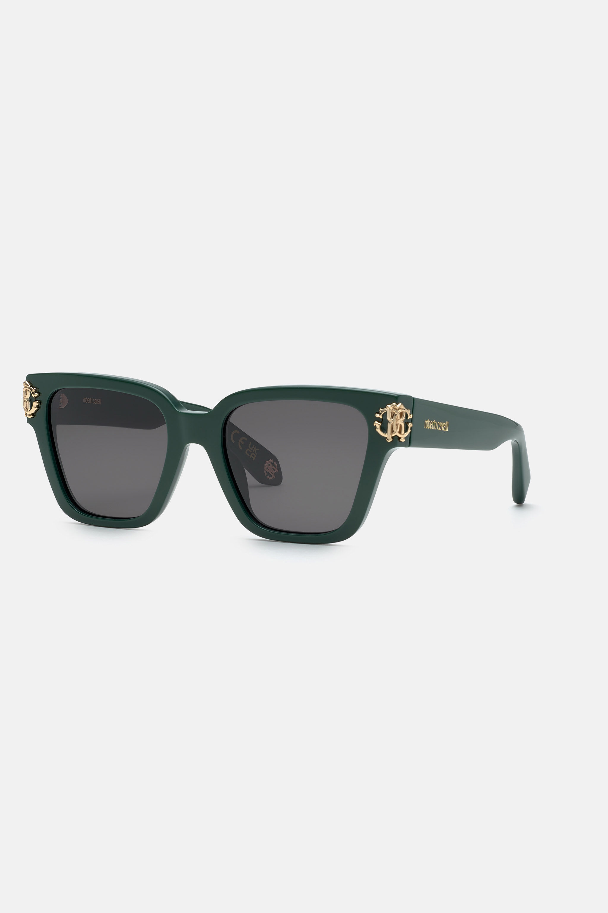 RC Occhiale da sole Roberto Cavalli Monogram Collection Verde scuro SALD36-ID137