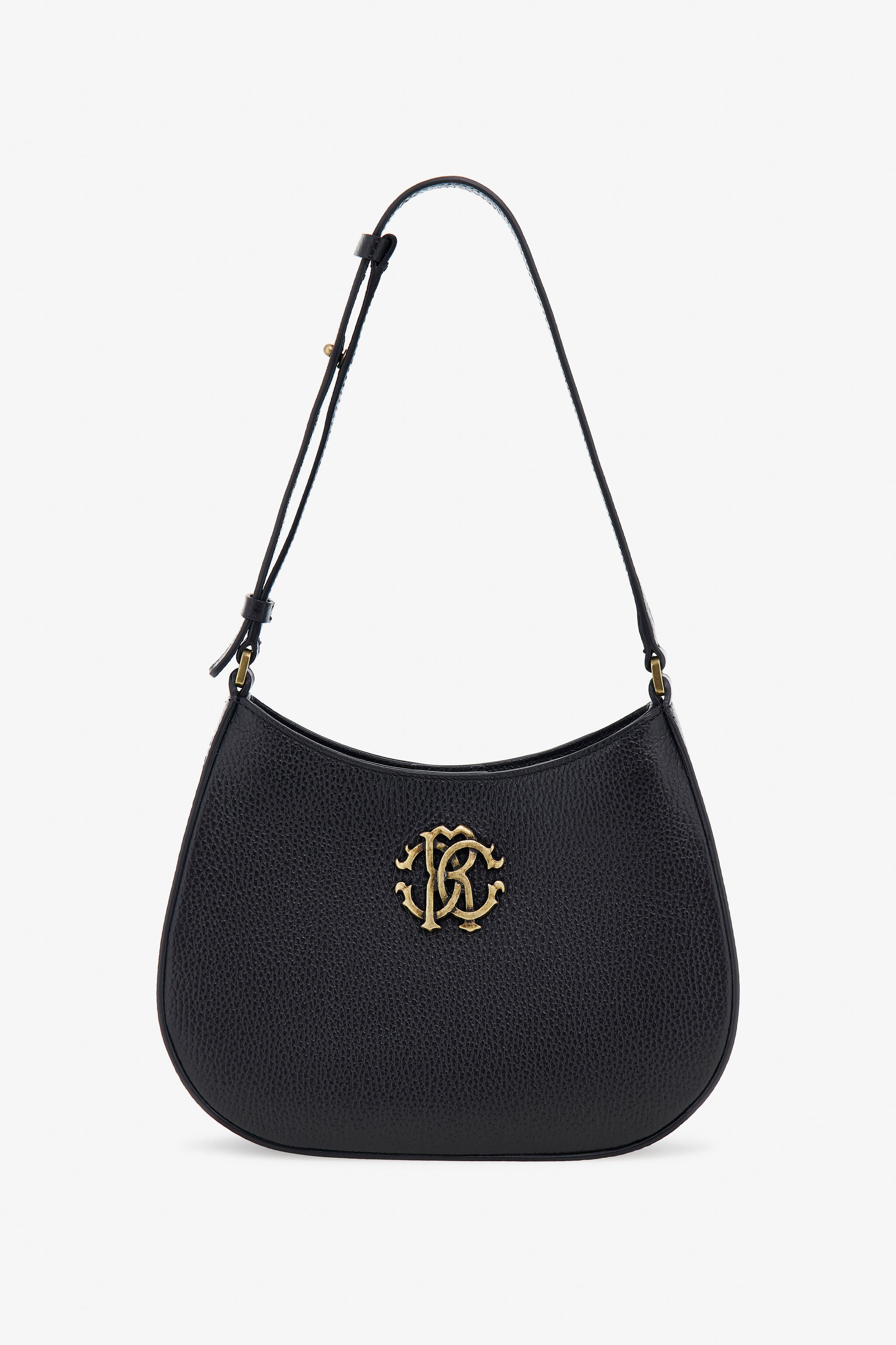 RC Schultertasche mit RC-Monogramm Schwarz OOB00G-PZA12