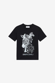 ${brand} T-Shirt With Zebra Print And Logo ${colorDescription} ${masterID}