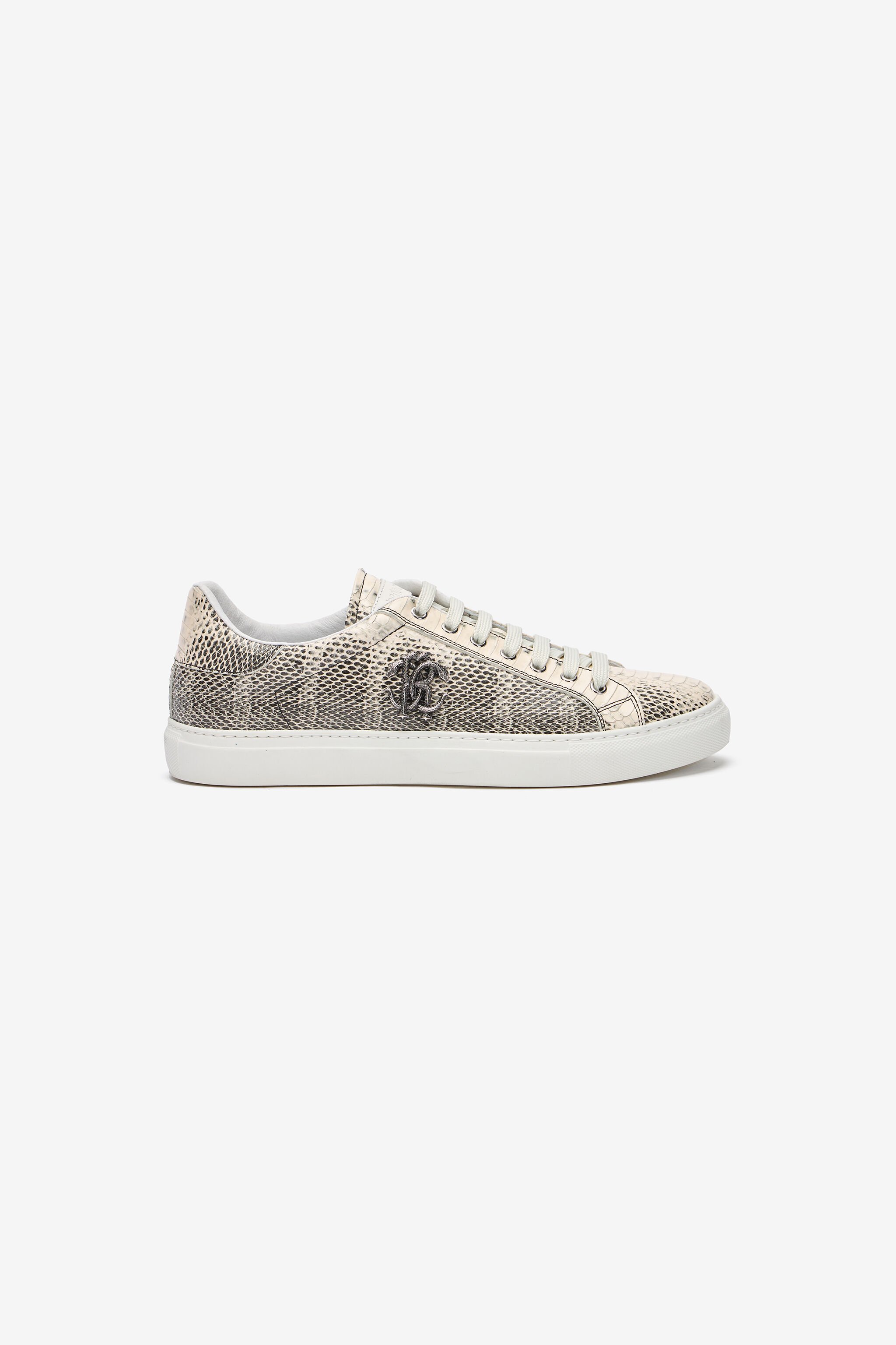 RC Sneakers With Cobra Print Ivory URS063-PZU07