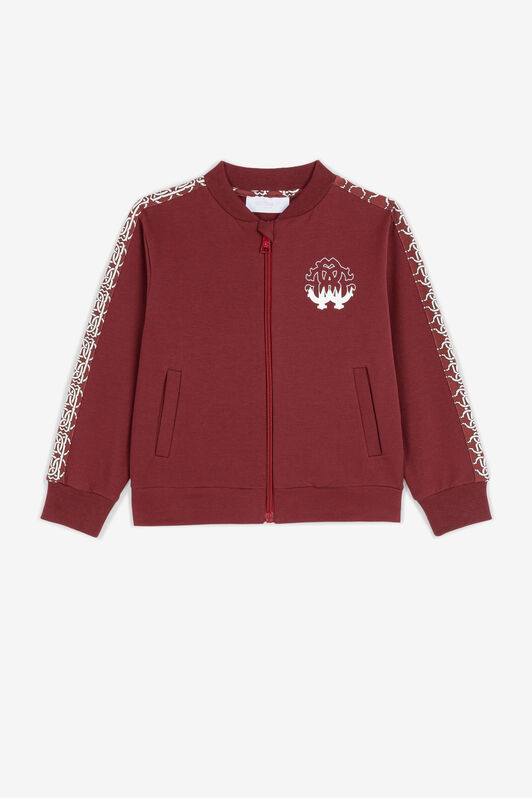 JU Sweatshirtjacke mit Print JU Sweatshirtjacke mit Print Dunkelrot PJT993-CF050
