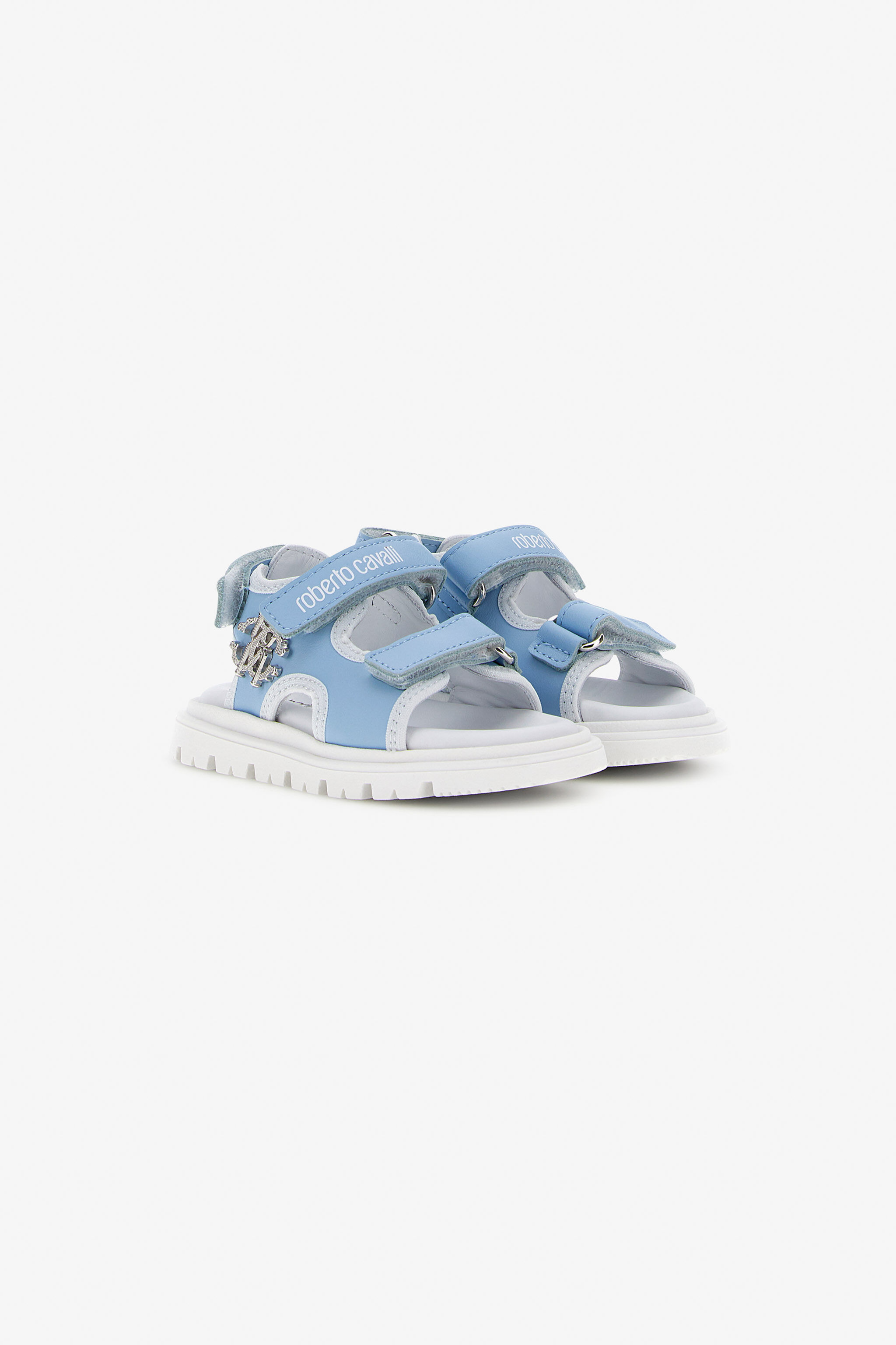 JU Sandali con logo RC SKY BLUE/WHITESILVER SJS00K-PZJ02