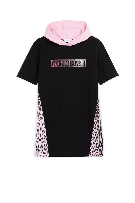 JU Crystal-Embellished Logo Dress JU Crystal-Embellished Logo Dress BLACK KJT130-CF042