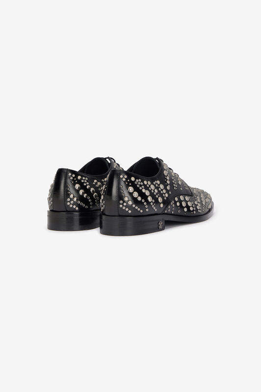 RC Lace-Up Loafers With Studs Black/Silver URS050-PZU84