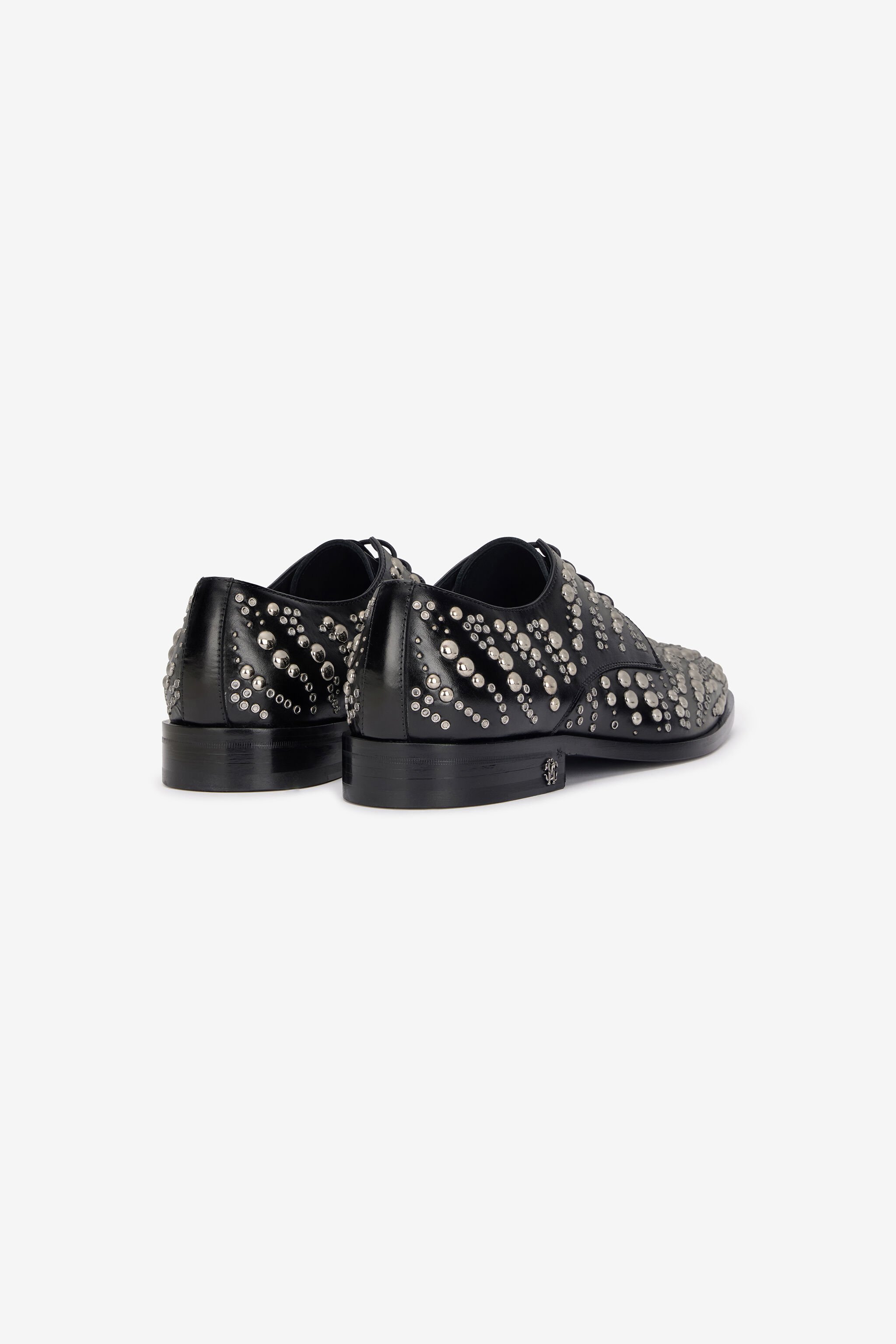 RC Lace-Up Loafers With Studs Black/Silver URS050-PZU84