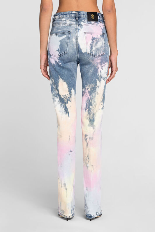 RC Bleached bootcut jeans Light blue QKJ218-DS007