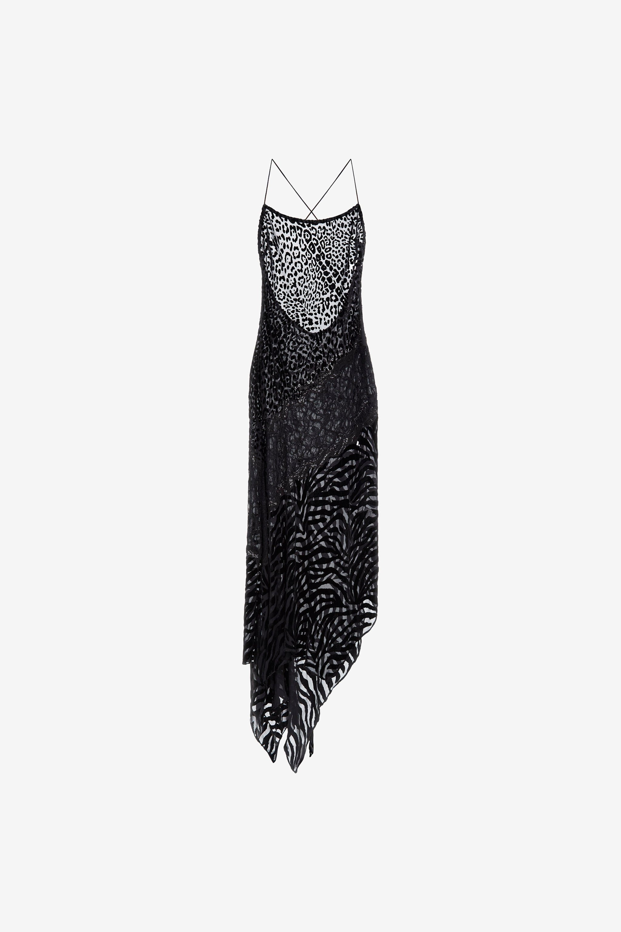 RC Lace slip dress Black RWT150-VL038