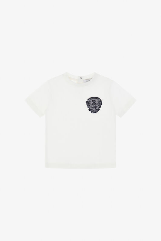 JU Printed T-shirt White TJT631-JD001