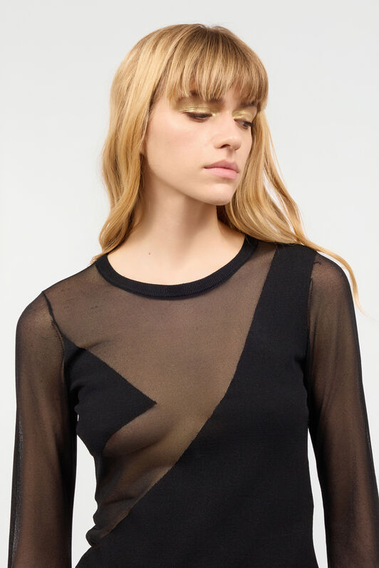 JC Top See-Through Nero UFM016-UF161