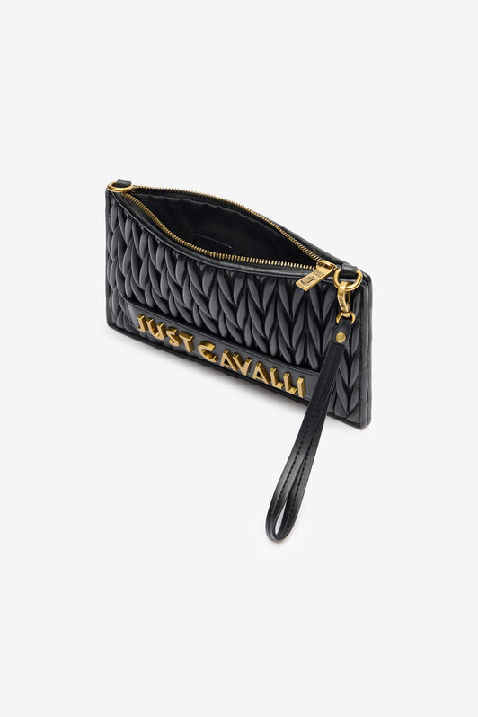 JC Clutch With Metal Lettering Black TFB063-TF428