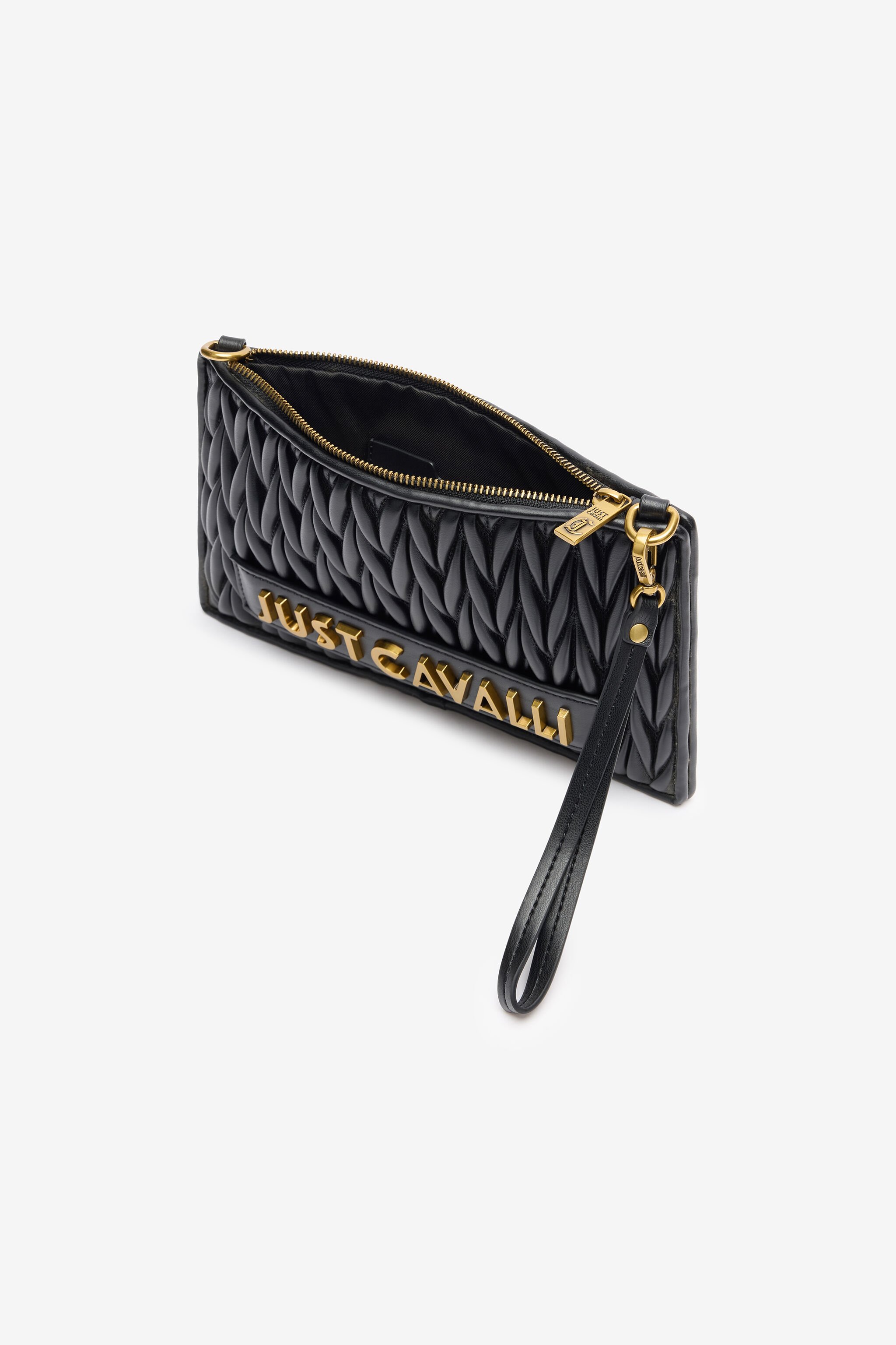 JC Clutch With Metal Lettering Black TFB063-TF428
