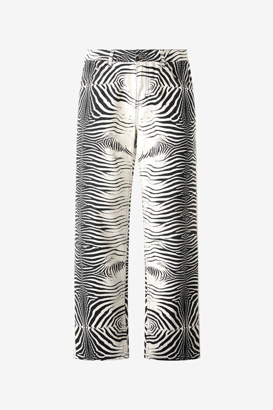 RC Pantalon À Imprimé White Tigresse Noir/Blanc URJ202-4NN49