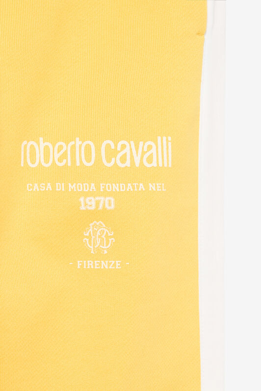 JU Yellow Track Pants with Logo Print YELLOW VJT20H-CF050