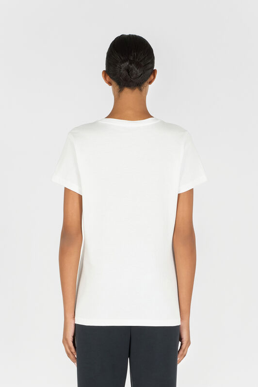 RC Flower and Monogram RC T-shirt White OOT60D-JD060