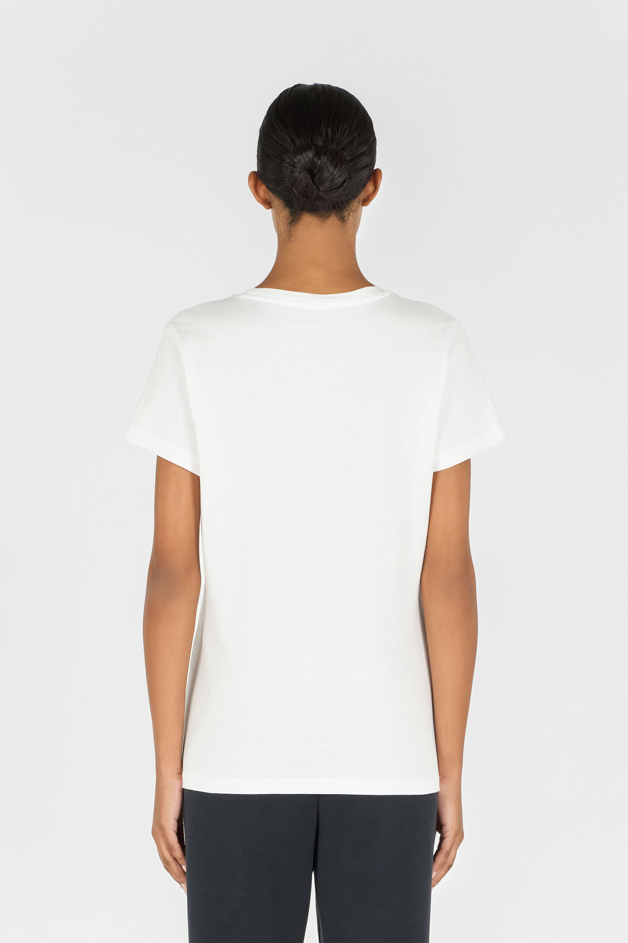 RC Flower and Monogram RC T-shirt White OOT60D-JD060