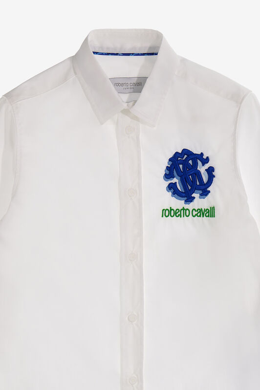 JU Camicia con Logo Bianco SJT705-CH004
