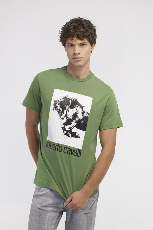 RC T-shirt with Horse logo and print Green NOT60D-JD060