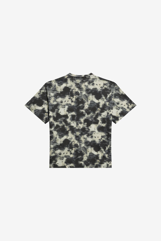 JU Cotton T-shirt With Camouflage Print CAMOU BLACK WJT60O-JFR15