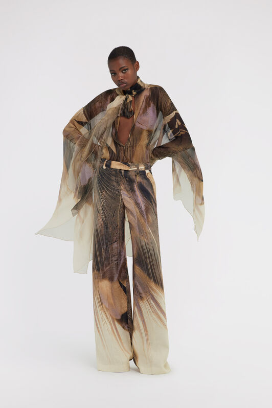 RC Shirt with wide sleeves RC Shirt with wide sleeves Brown SWT702-CKL73