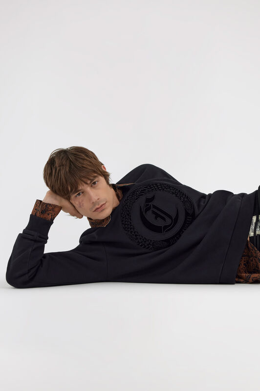 JC Just Cavalli Sweatshirt Black TFT052-TF069