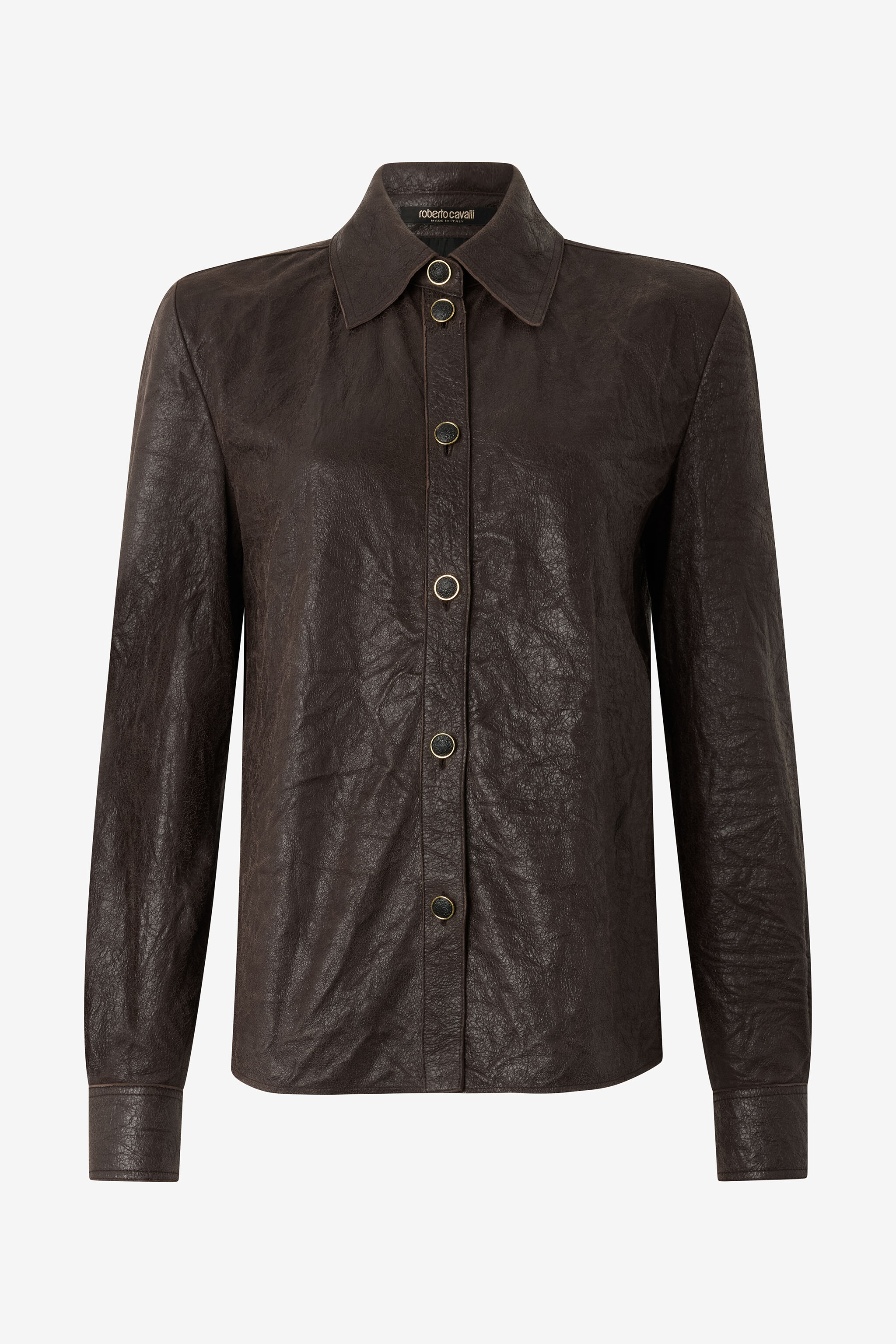 RC Camisa De Piel Marrón Oscuro Marrón VWP700-PN002